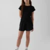 Pantaloncini da corsa a secco rapido con orlo a farfalla per bambini