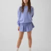 Pantaloncini da corsa a secco rapido con orlo a farfalla per bambini