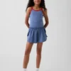 Pantaloncini da corsa a secco rapido con orlo a farfalla per bambini