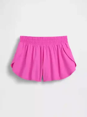 Pantaloncini da corsa a secco rapido con orlo a farfalla per bambini
