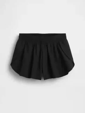 Pantaloncini da corsa a secco rapido con orlo a farfalla per bambini