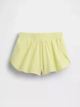 Pantaloncini da corsa a secco rapido con orlo a farfalla per bambini
