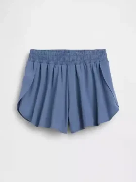 Pantaloncini da corsa a secco rapido con orlo a farfalla per bambini