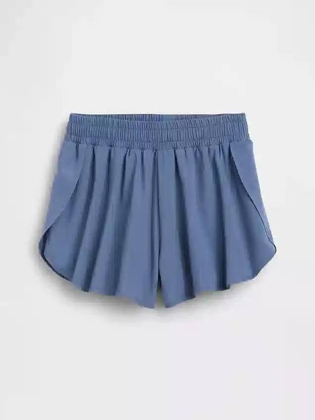 Pantaloncini da corsa a secco rapido con orlo a farfalla per bambini