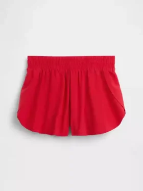 Pantaloncini da corsa a secco rapido con orlo a farfalla per bambini