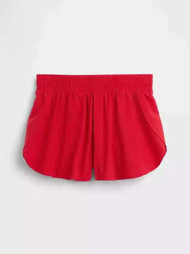 Pantaloncini da corsa a secco rapido con orlo a farfalla per bambini