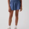 Pantaloncini da corsa a secco rapido con orlo a farfalla per bambini