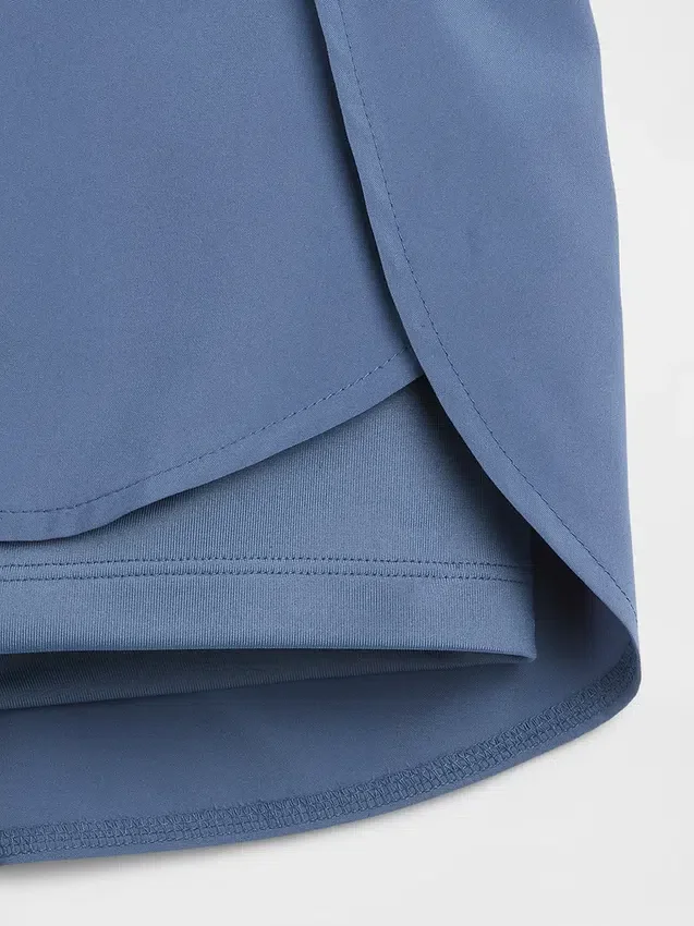 Pantaloncini da corsa a secco rapido con orlo a farfalla per bambini
