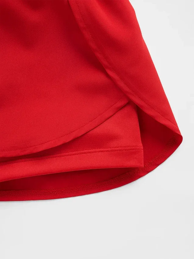 Pantaloncini da corsa a secco rapido con orlo a farfalla per bambini