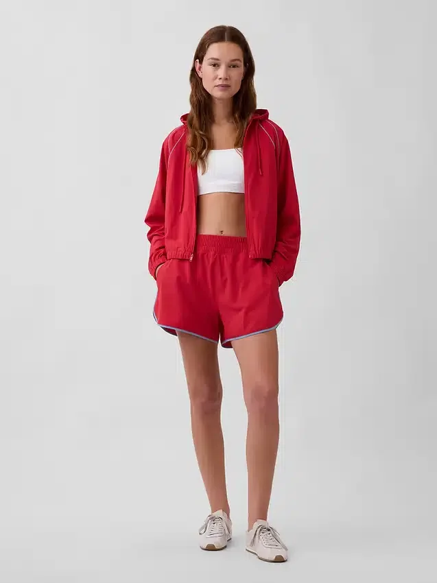 Pantaloncini da corsa GapFit Tech a vita alta