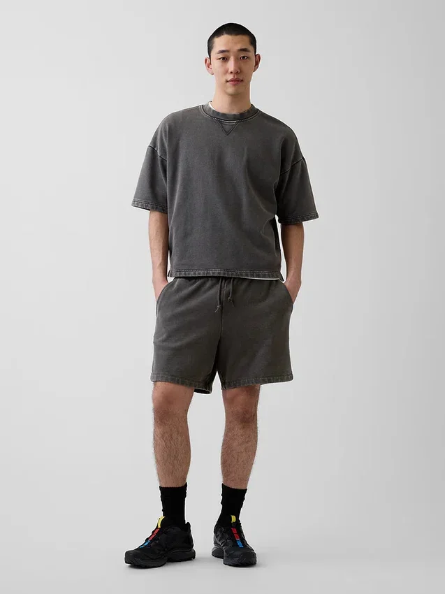 Pantaloncini da ginnastica in felpa French Terry pesante per adulti