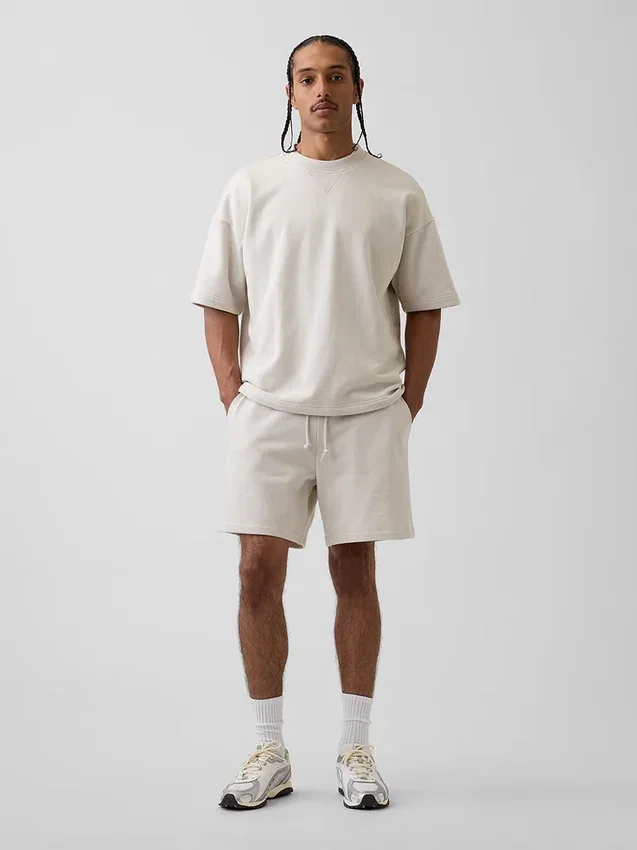 Pantaloncini da ginnastica in felpa French Terry pesante per adulti