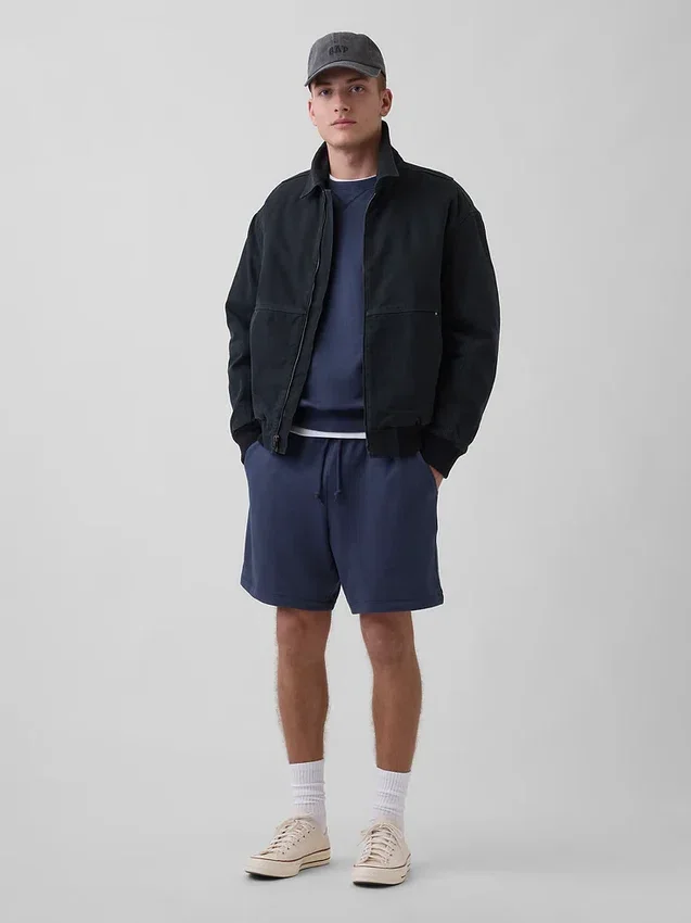 Pantaloncini da ginnastica in felpa French Terry pesante per adulti