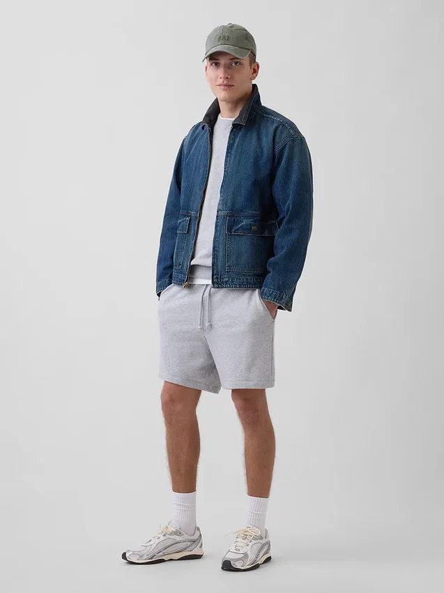 Pantaloncini da ginnastica in felpa French Terry pesante per adulti