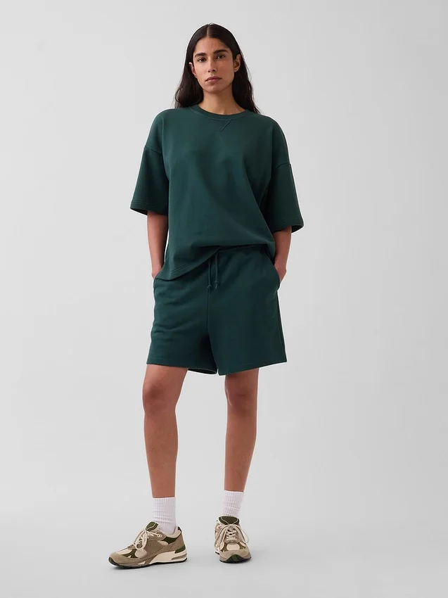 Pantaloncini da ginnastica in felpa French Terry pesante per adulti