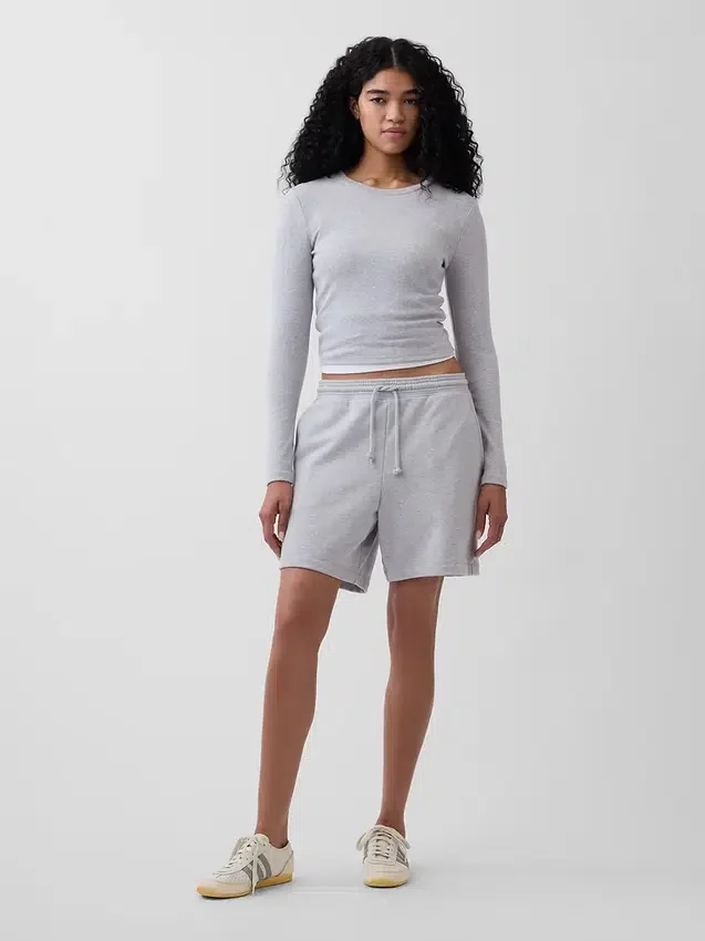 Pantaloncini da ginnastica in felpa French Terry pesante per adulti