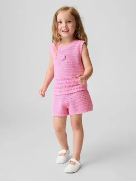 Pantaloncini da neonato & Bebè con chiusura a elastico, lavorati all’uncinetto