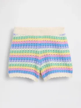 Pantaloncini da neonato & Bebè con chiusura a elastico, lavorati all’uncinetto