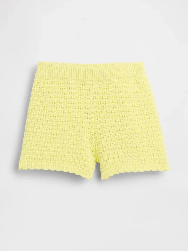Pantaloncini da neonato & Bebè con chiusura a elastico, lavorati all’uncinetto