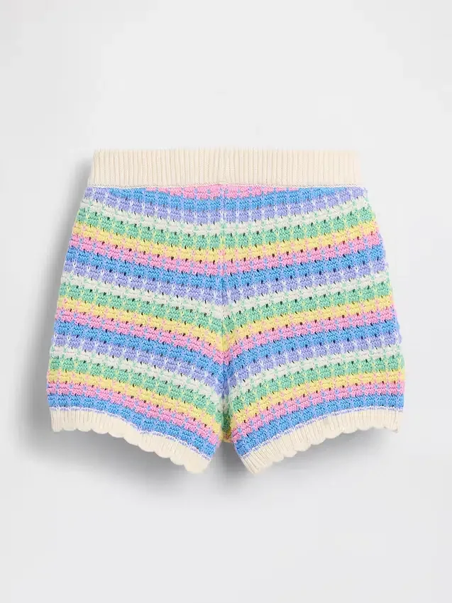 Pantaloncini da neonato & Bebè con chiusura a elastico, lavorati all’uncinetto