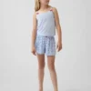 Pantaloncini da pigiama a costine riciclati per bambini