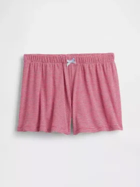 Pantaloncini da pigiama a costine riciclati per bambini