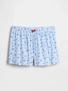 Pantaloncini da pigiama a costine riciclati per bambini
