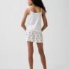 Pantaloncini da pigiama a costine riciclati per bambini