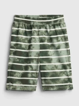 Pantaloncini da pigiama a righe tie-dye riciclati per bambini