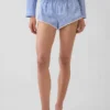 Pantaloncini da pigiama bloomer in popeline