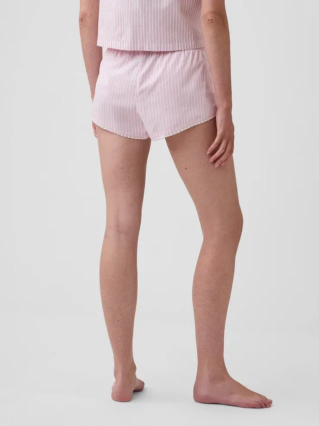 Pantaloncini da pigiama bloomer in popeline
