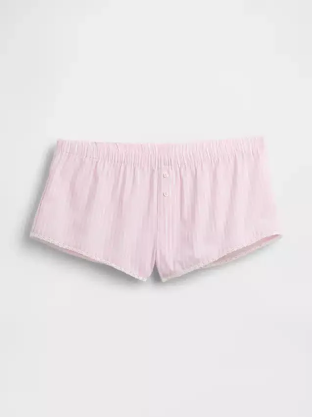 Pantaloncini da pigiama bloomer in popeline