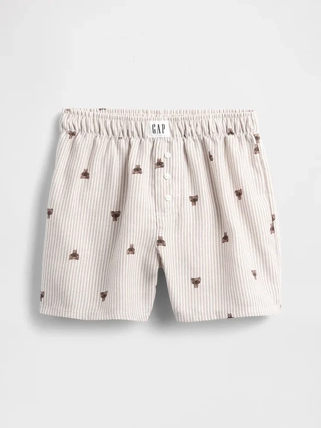 Pantaloncini da pigiama in flanella riciclata per bambini