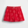 Pantaloncini da pigiama in flanella riciclata per bambini