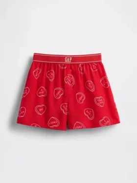 Pantaloncini da pigiama in flanella riciclata per bambini
