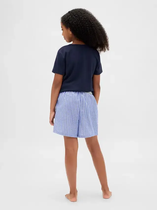 Pantaloncini da pigiama in flanella riciclata per bambini