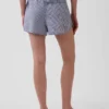 Pantaloncini da pigiama in garza stropicciata