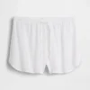 Pantaloncini da pigiama in garza stropicciata