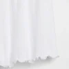 Pantaloncini da pigiama in maglia pointelle con orlo a foglia di lattuga