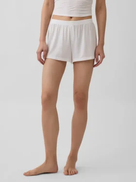 Pantaloncini da pigiama in modal a costine morbidissimi