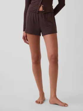 Pantaloncini da pigiama in modal a costine morbidissimi
