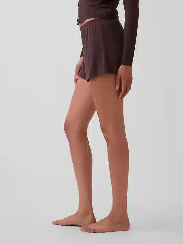 Pantaloncini da pigiama in modal a costine morbidissimi
