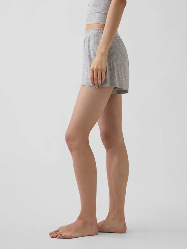 Pantaloncini da pigiama in modal a costine morbidissimi