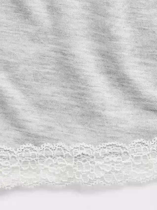 Pantaloncini da pigiama in modal morbidissimo con bordi in pizzo