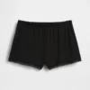 Pantaloncini da pigiama in modal morbidissimo con bordi in pizzo