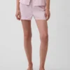 Pantaloncini da pigiama in popeline