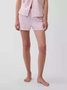 Pantaloncini da pigiama in popeline