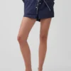 Pantaloncini da pigiama in popeline