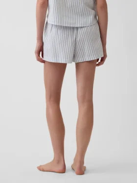 Pantaloncini da pigiama in popeline