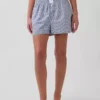 Pantaloncini da pigiama in popeline
